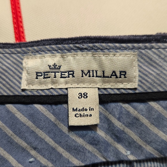 Peter Millar Superior Soft Corduroy Pants Mens 38 x 33 Blue MF20B29 Preppy Golf - Picture 3 of 7